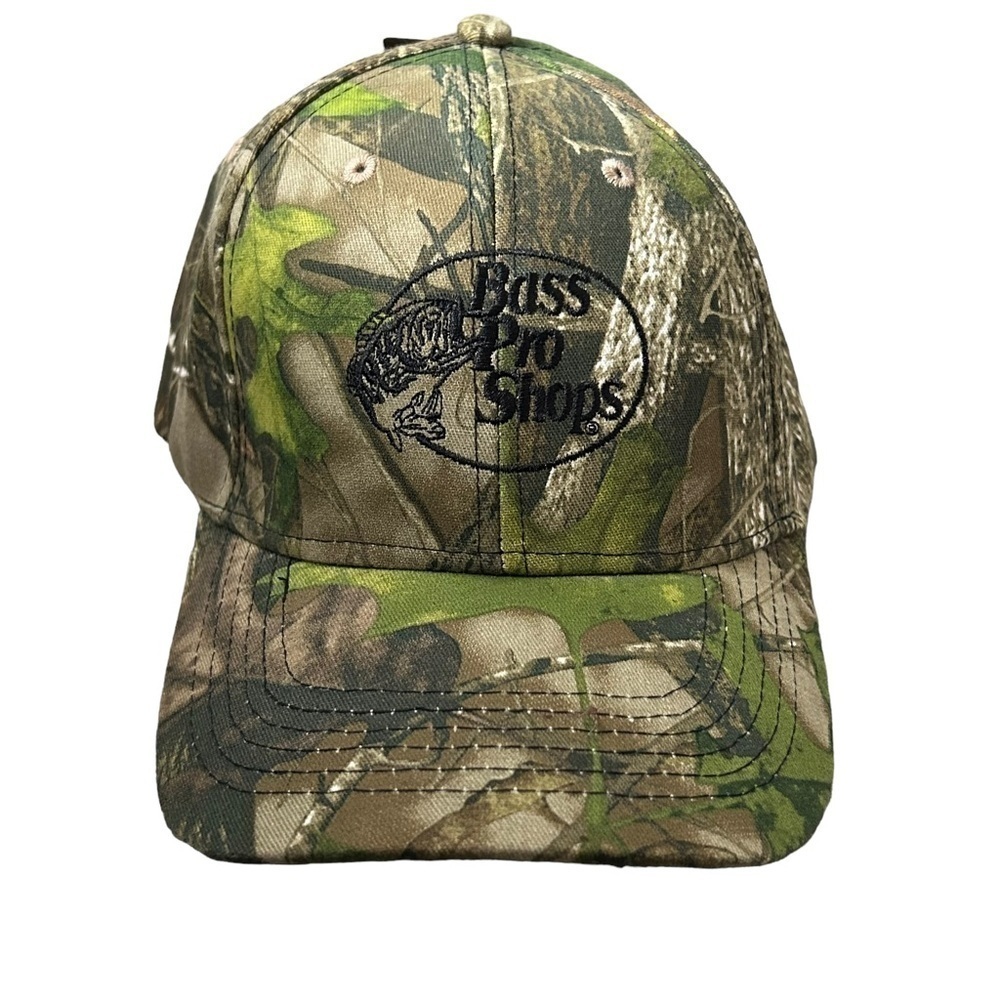 BASS Pro Camo Tonal Logo Hat HTC Green NWT